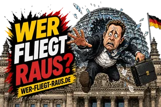 Wer fliegt raus? — Politiker stürzt aus zerbrochener Reichstagskuppel